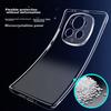 Freeson Phone Case for Honor Magic6 Pro, Slim Full Protection Shockproof Clear TPU Soft (With Ring Holder And Lanyard), Transparent