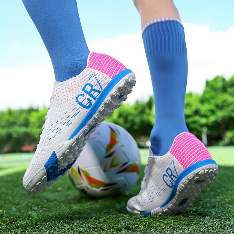 Football shoes Men's broken nails Competition training shoes Students Adult Lawn spikes Sneakers