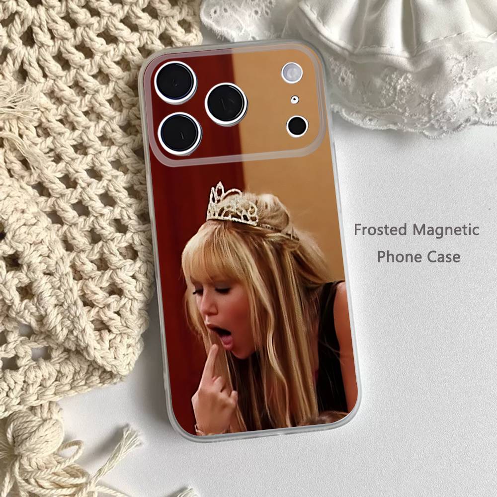 FUNNY H-HannahS M-Montana Frosted Clear Magnetic Case for iPhone 17,16,15,14,13,12,11 Pro,Max,Plus,Mini,Air,E