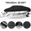 Aunct 11ft - 22ft 210D Trailerable Boat Covers Waterproof Rain Proof Sunproof UV Protector Speedboat Boat Cover Fishing Ski D45