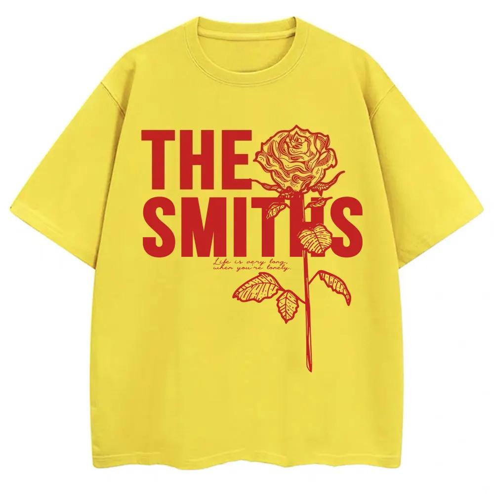 Rock Band The Smiths Grafik T-Shirt Herren Damen Mode Hip Hop Vintage Harajuku T-Shirts Übergroß Lässig Baumwolle T-Shirts Streetwear
