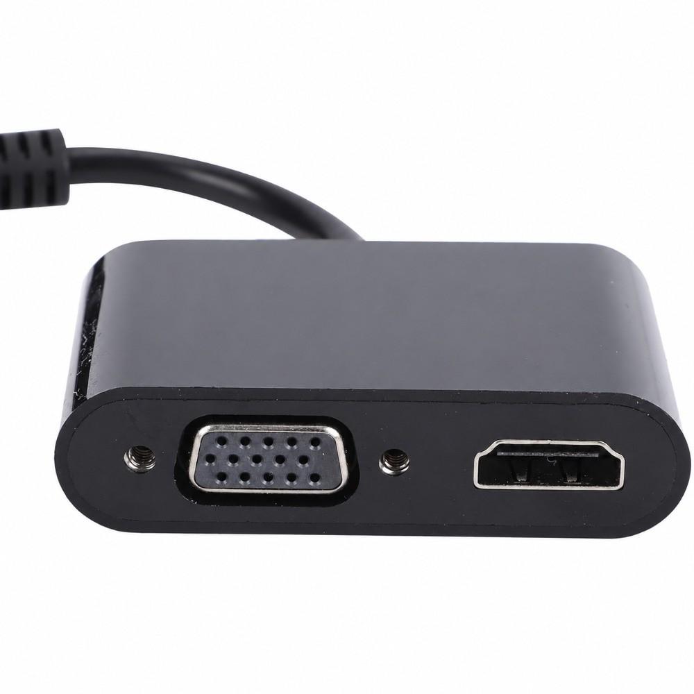 2 in 1 Design Converter Hub No Driver Required Plug and Play Dock DisplayPort Adapter  For Display