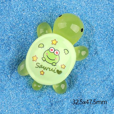 1Pc Luminous Mini Tortoise Micro Landscape Figure Ornament Diy Glowing Turtle Miniature Statue Potted Garden Decor