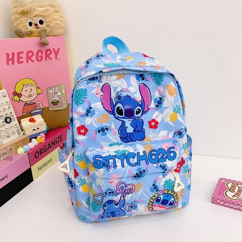 

Flower Guitar Leaf Pineapple Cartoon Pattern Children Backpack светло-синий