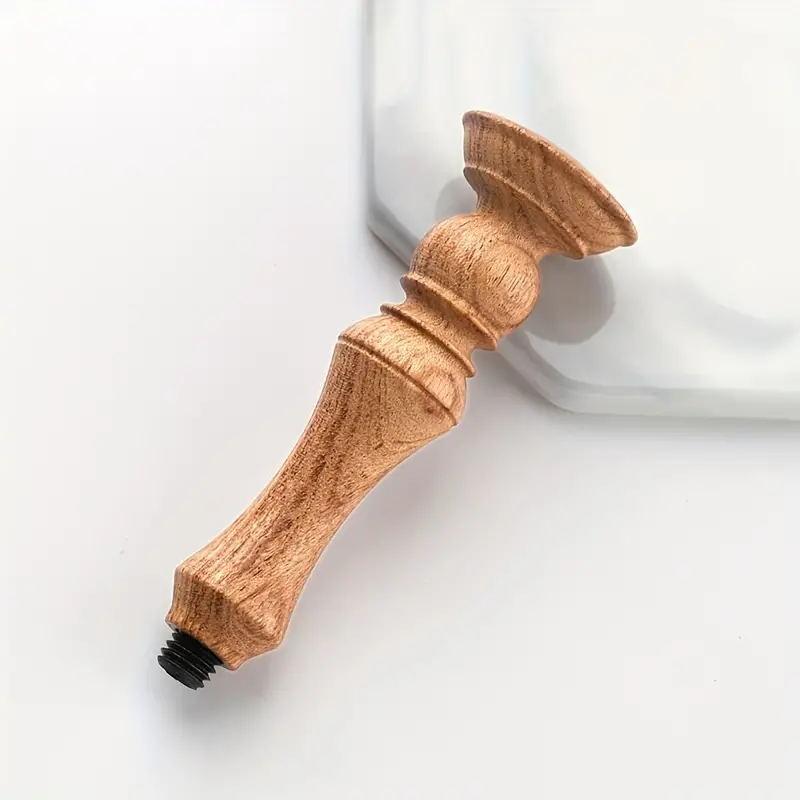 1pc Wax Seal Stamp Handle Only Rosewood Wood Handle Replacement for Vintage Wax Sealing Stamps Removable 7mm Diameter Head