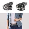 Adult Pin Buckle Waist Belt Luxurious Pin Buckle Waist Belt Adjustable Length Y2k Rivet Decor Waist Belt for Nightclub