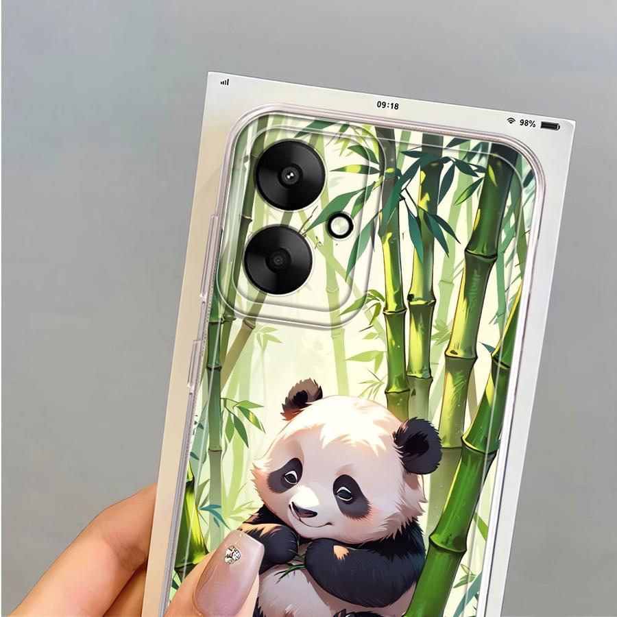 Soft Phone Cover Case for Xiaomi Poco X3 NFC X3 Pro Cartoon Cute Panda