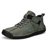 Fashion Handmade Leather Men Shoes Casual Slip on Loafers Breathable Leather Shoes Men Flats Fashion Moccasins Tooling Shoes Plus Size