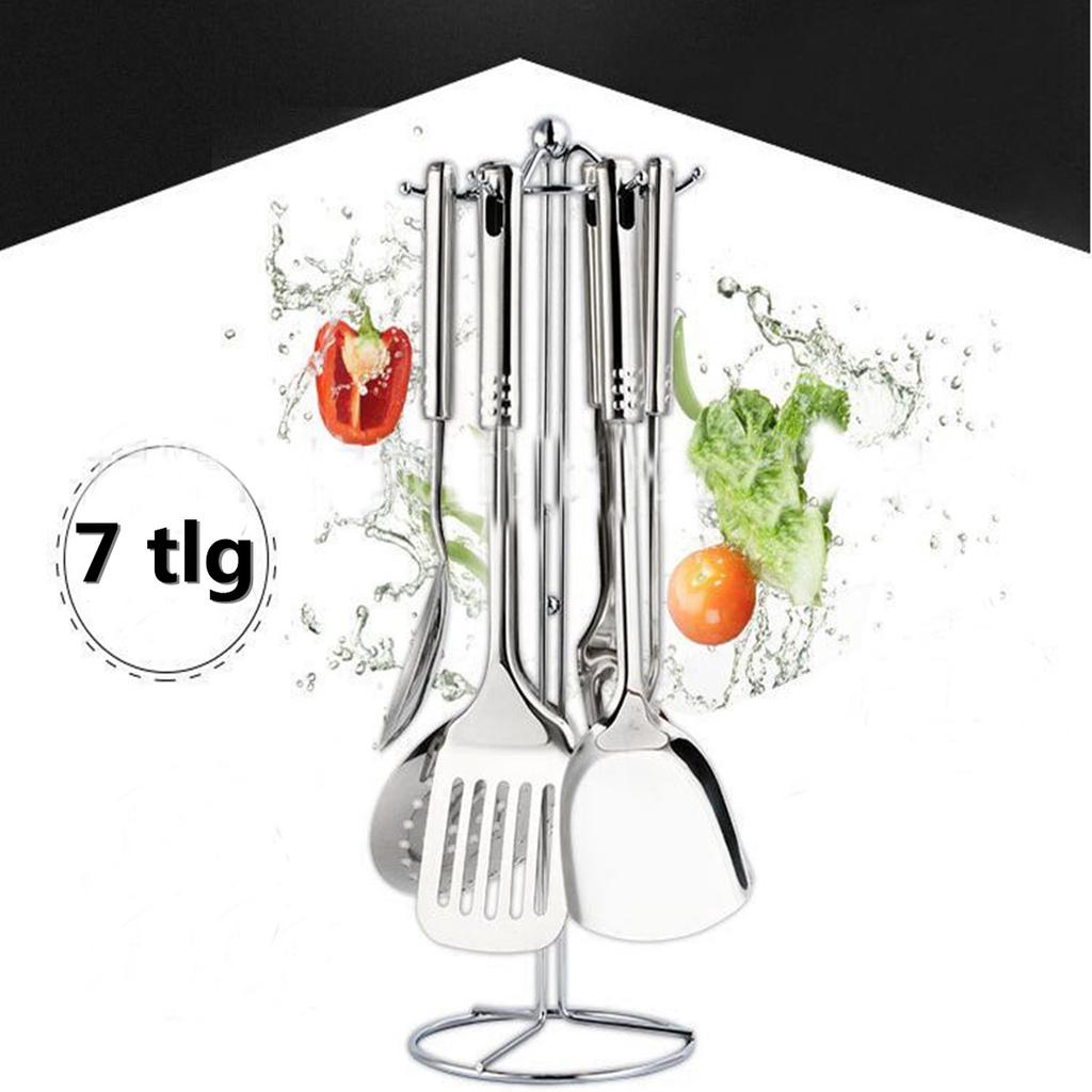 Ensemble D'ustensiles De Cuisine En Acier Inoxydable 7