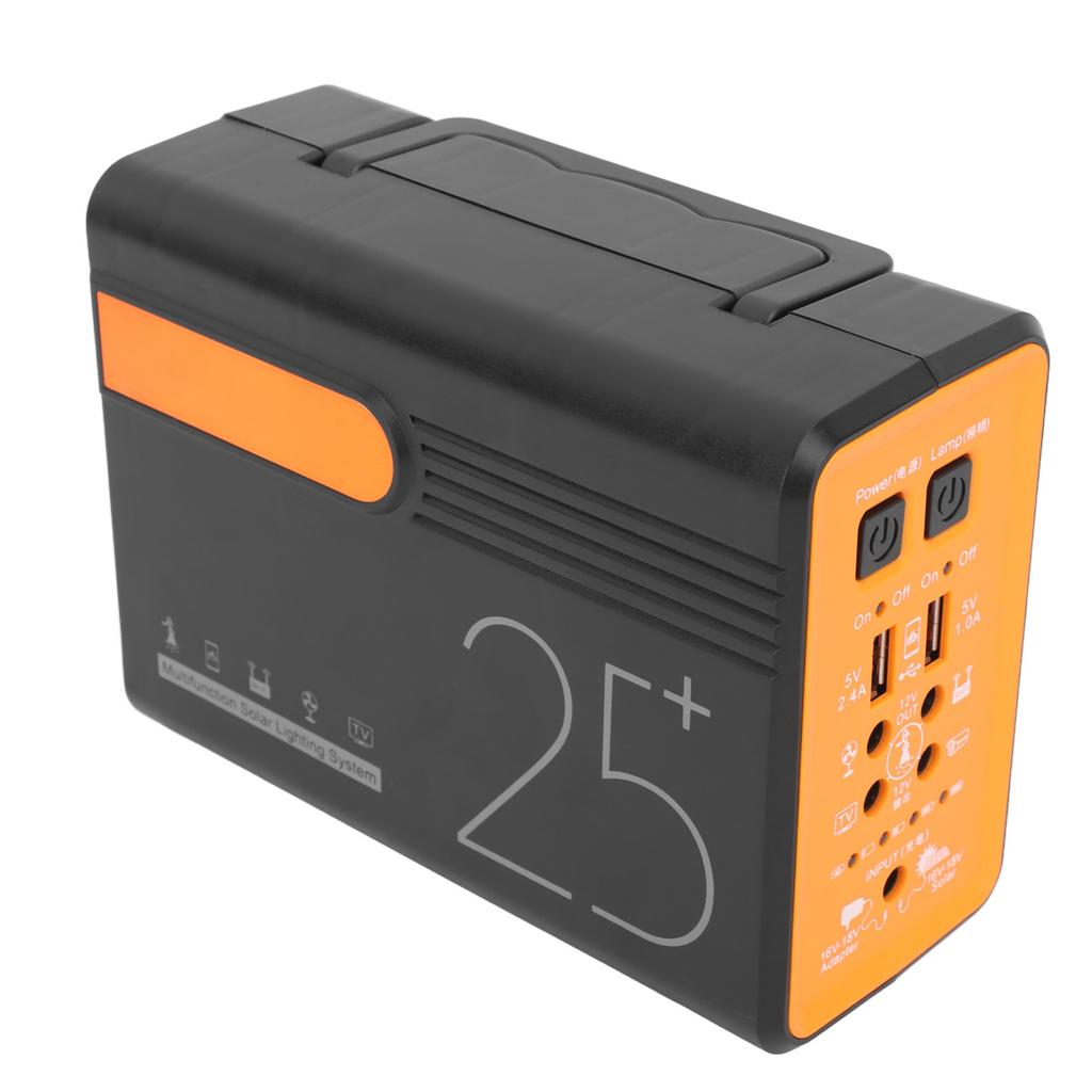 12V Portable Power Station Camping Solar Generator with Solar Panel for Outdoor Stall Setting
