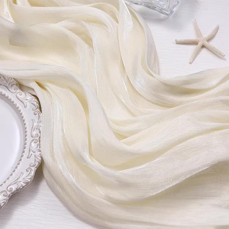 100x150cm Glitter Organza Fabric for Dress Skirt Shirt Clothing Diy Sewing Shiny Cloth Smooth Comfortable Textile