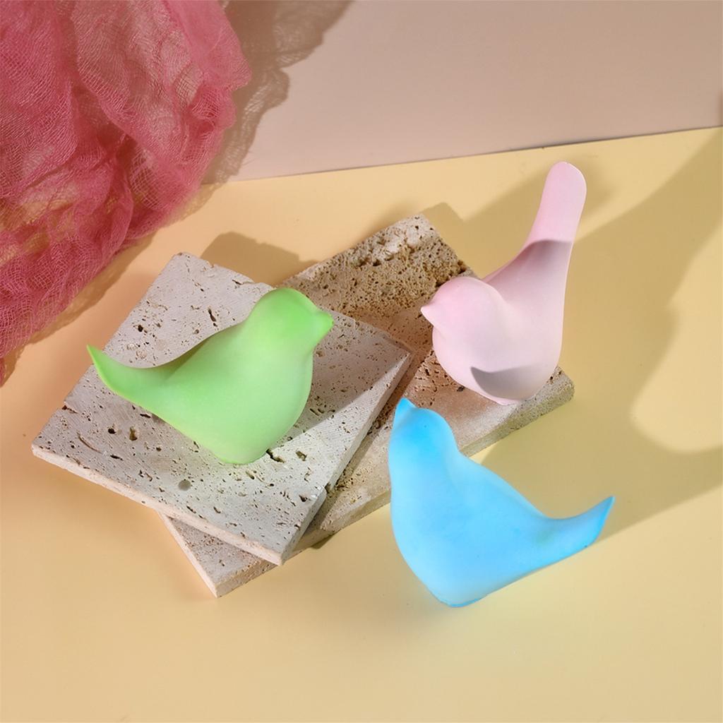 3D Bird Silicone Candle Molds Bird Epoxy Resin Molds for Candle Soap Decoration Plaster Decoration Fondant Chocolate