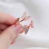 Wear Adjustable Butterfly Sewing Accessories Knitting Tools Thimble Ring Yarn Guides Knitting Loop