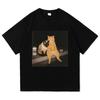 Divertente Gatto Che Fuma Sigaretta Meme Maglietta Moda Abbigliamento Donna Vintage Harajuku Vestiti T-shirt Harajuku Manica Corta Casual
