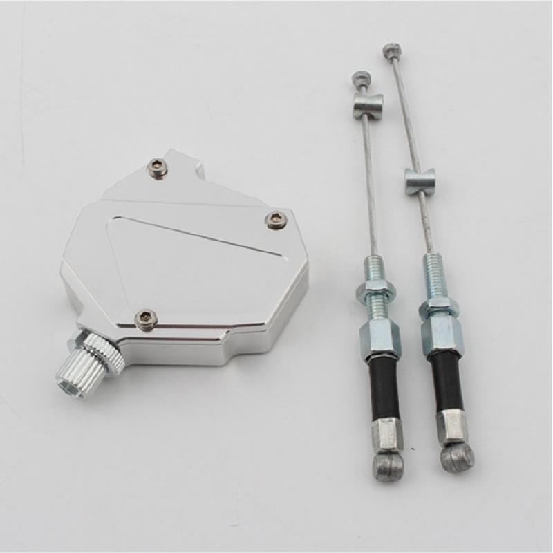 Set Cnc Stunt Clutch Lever Easy Pull Puller Cable System For Honda Yamaha