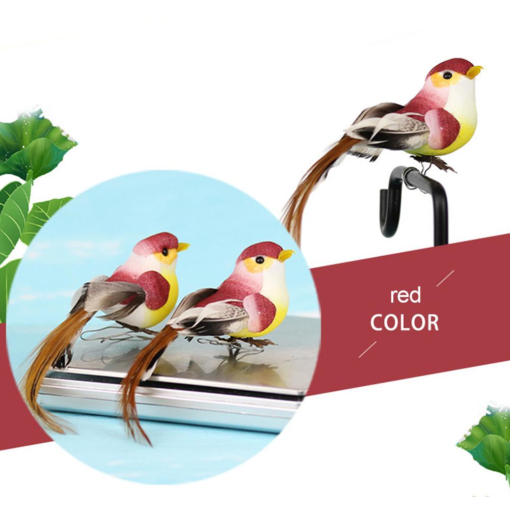 12pcs Small Fake Birds for Crafts, Bird Figures Cute Animal Model Ature Bird Figurines Tiny Bird Figurines Tree Binding Artificial Bird Decor