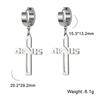 Cazador Punk Jesus Cross Drop Earrings for Men Women Christian Religious Stainless Steel Earrings Jewelry Mother's Day Gift