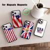 Die amerikanische Flagge Handyhülle Für iPhone17,16,15,14,13,12,11 Plus,Pro Magnetisch Für Magsafe Kabelloses Laden