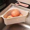 Triangular Sink Drain Basket Portable Sponge Rag Storage Box Gifts Kitchen Sink Trash Boxes