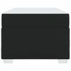 Bed Frame with Mattress Black 90 x 190 cm Fabric