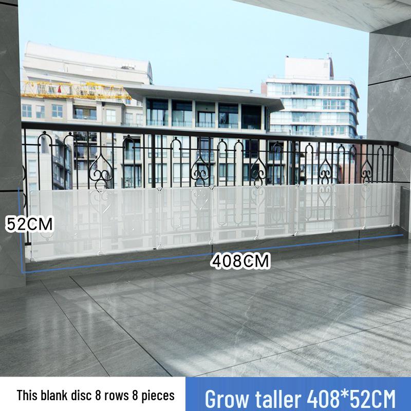 Balcony Privacy & Safety Screen: Rainproof, Dustproof, Pet-Protective Enclosed Railing