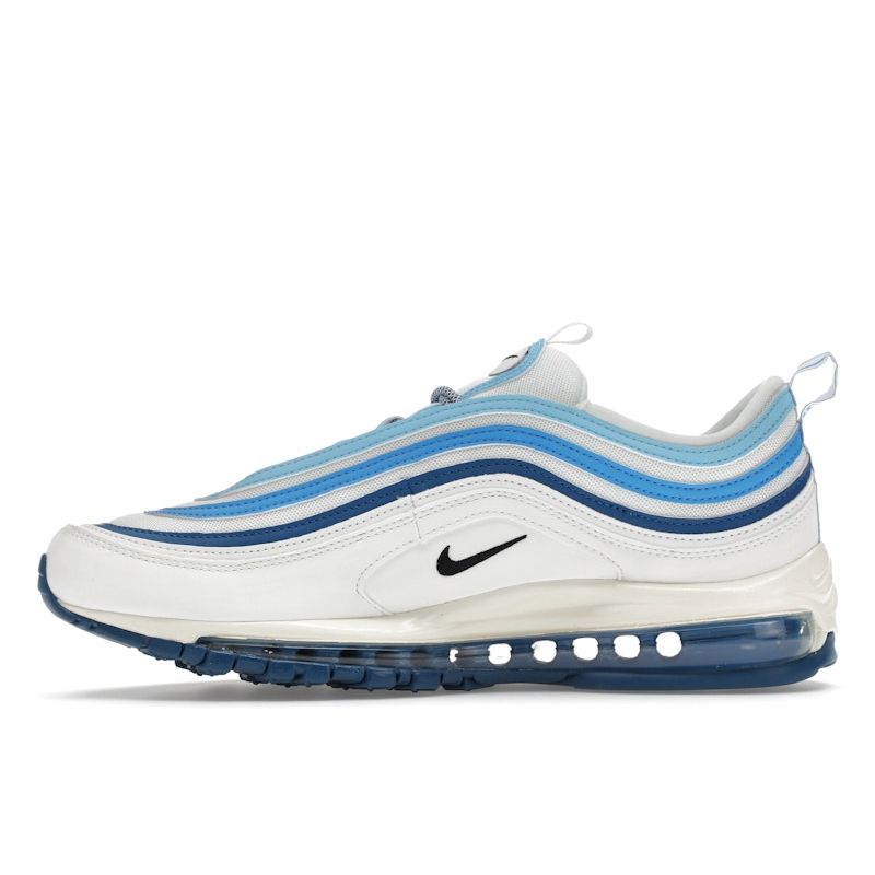 Nike Air Max 97 Azzurro Ghiaccio Sneakers Uomo Bianco Foto-Azzurro FN6957-100