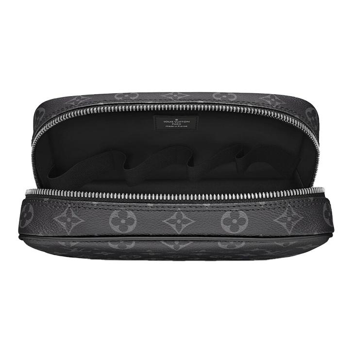 Louis Vuitton Monogram Eclipse Płócienna Kopertówka Kopertówka Unisex Czarna M43383