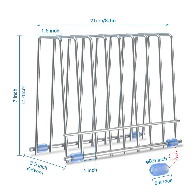 Bags Rack Stainless Steel Drying Bottle Bags Rack Stainless Steel Reusable Storage Bag Drying Rack For Bags Forks Box Lids