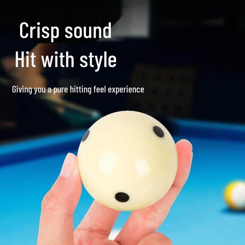 Jundingying Large Six Red Dot Crystal Billiard Cue Ball