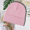 Winter New Warm Knitted Wool Hat LOGO Embroidery Show Face Small Fashion Pullover Hat Ear Protection Hat