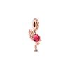 Murano Glass Flamingo Pendant Women Pendant Silver 789431C01