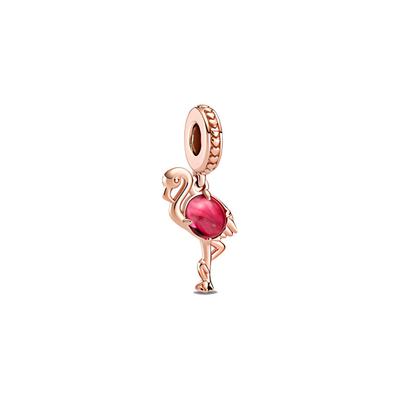 Murano Glass Flamingo Pendant Women Pendant Silver 789431C01