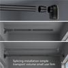 Up To 2.7m Adjustable Stainless Steel Shower Curtain Rod Clothes Drying Rack No-Drill Telescopic Pole for Laundry Room Bathroom
