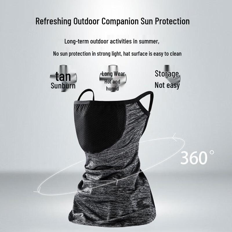 Ice Silk Cycling Sun Protection Face Mask