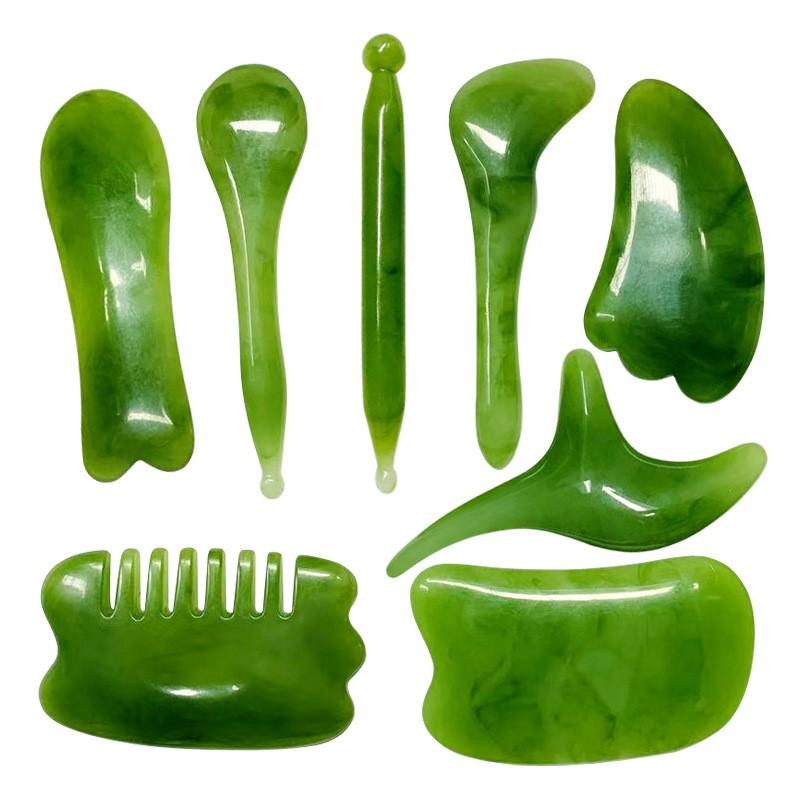 8 PCS/set resin wax scrapping plate small shave neck massage waist face massage dial the reinforced bar