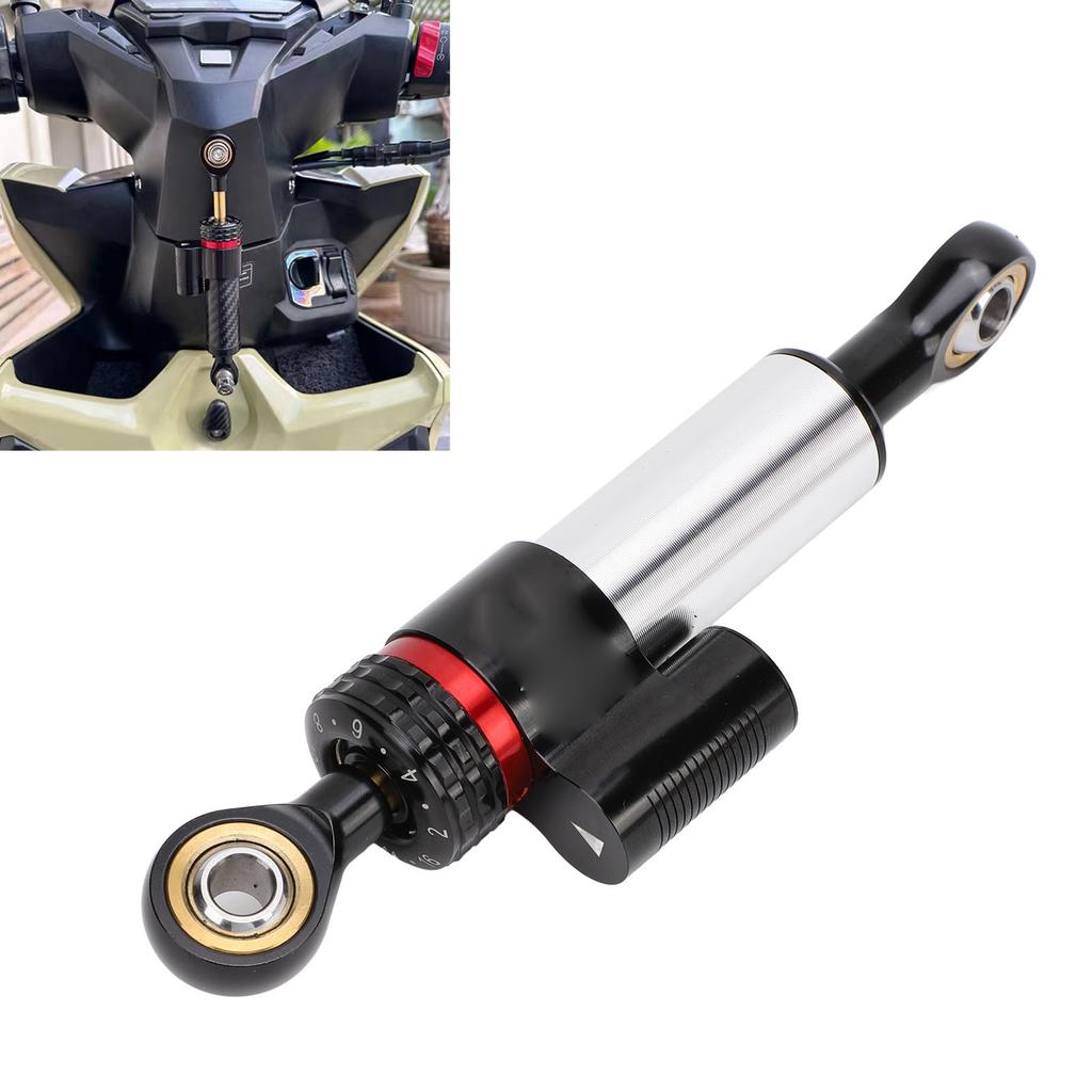 Motorcycle Steering Damper Aluminum Alloy Anodized Directional Steering Damper Bracket for 125 150 Scooter