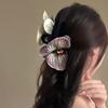 Butterfly Orchid Orchid Hair Clip Ponytail Clip Large Shark Clip Cute Flower Hair Claw  Daily