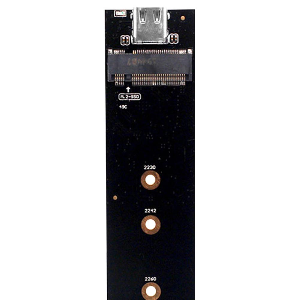 M.2 To USB 3.1 Type C Converter Adapter NGFF B+M Key SSD Adapter SATA/NVME SSD To USB 3.1 Type C for 2230 2240 2260 2280 M2 SSD