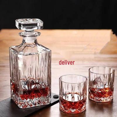 ZISIZ Handgefertigter Glas-Weinkaraffe