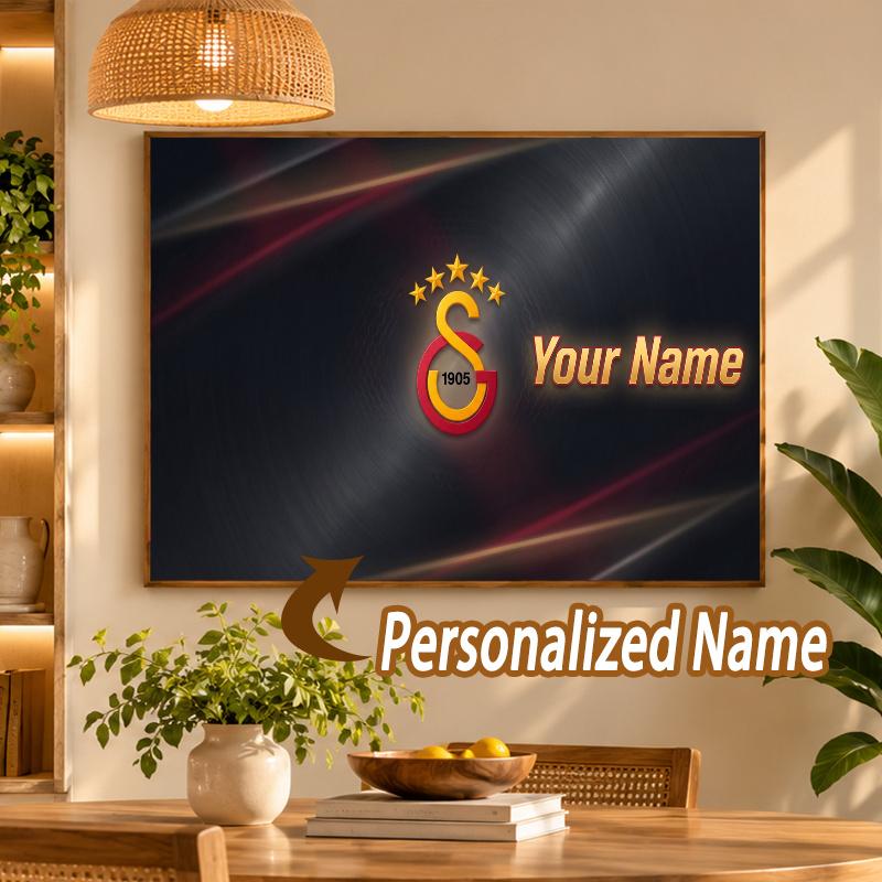 Custom Name Galatasaray FC 5D Diamond Painting Personalized Full Drill Diamond Art Kit Gift