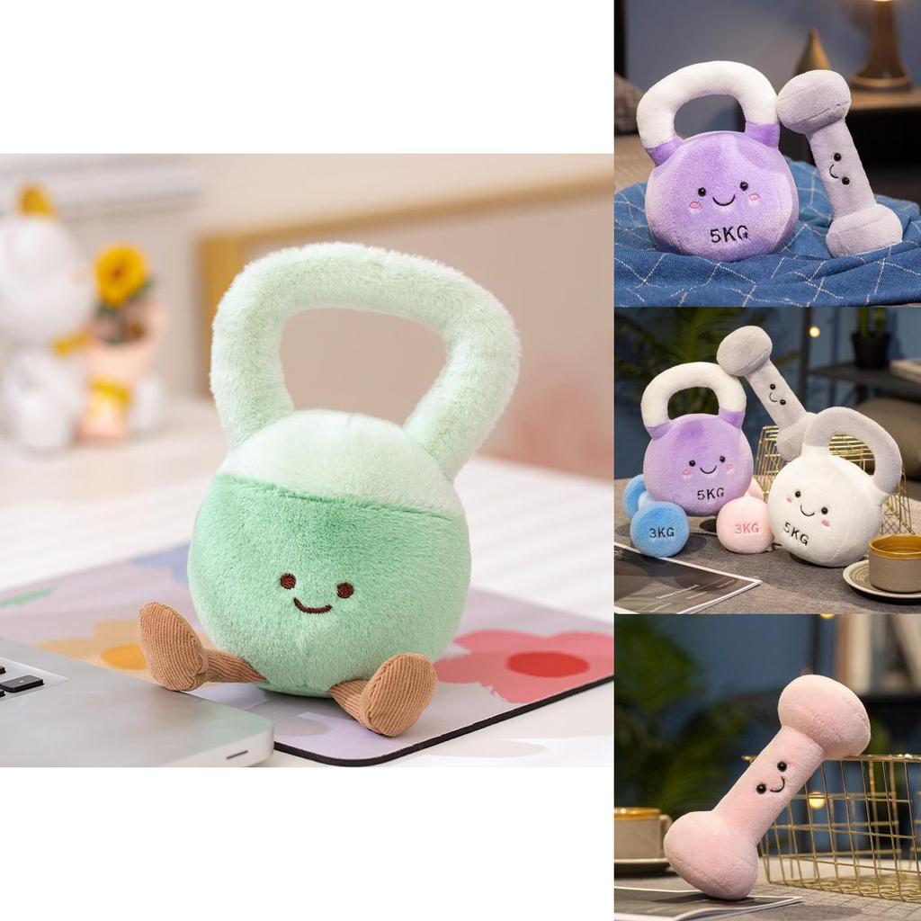 Cute Plush Dumbbell And Kettlebell Characters Perfect For Gym Lovers And Collectors