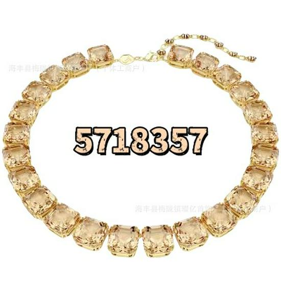 Shi Family Exquisite Purple Octagonal Rhinestone Necklace & Choker Bracelet Set