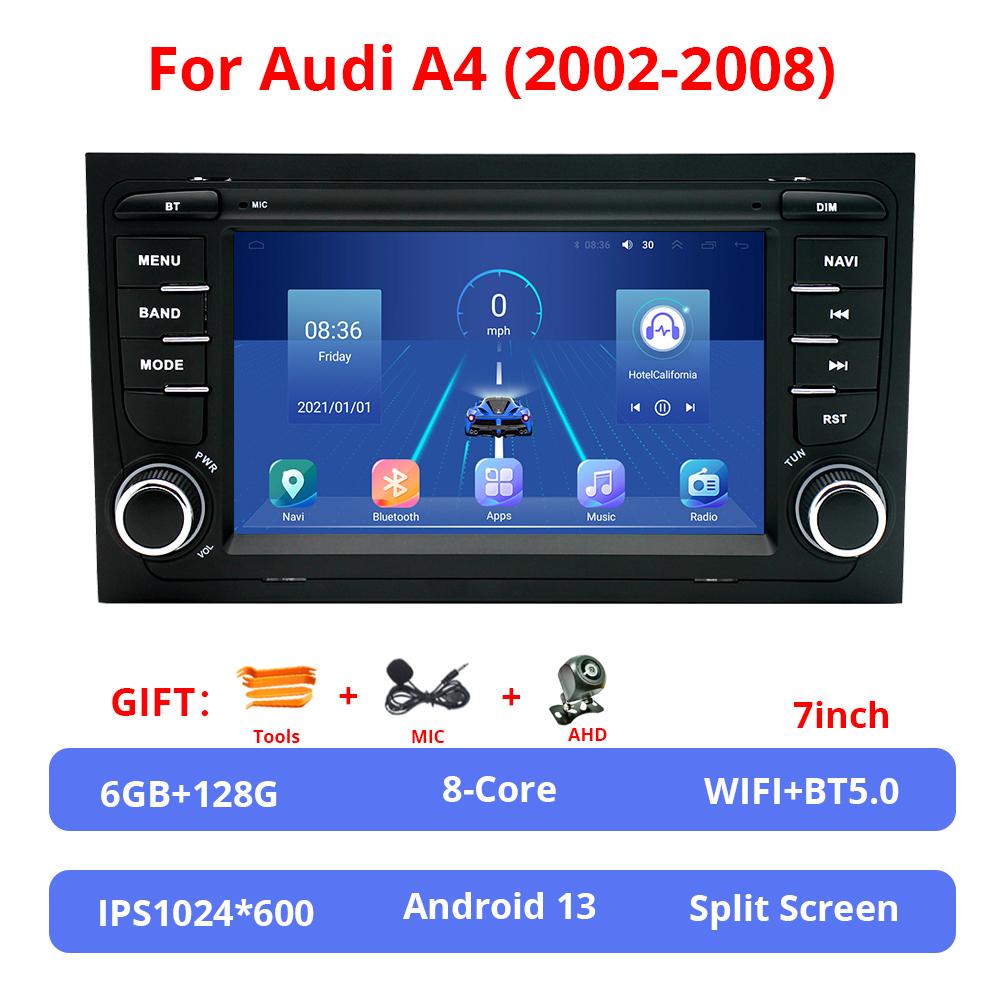 NAVIGUIDE 7'' Touch Screen WIFI For A4 B6 B7 B8 S4 RS4 Car Radio GPS Multimedia Stereo Carplay BT Receiver NO DVD Player