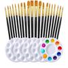 Cross-Border Nylon Paintbrush Set for Art Students - Watercolor, Acrylic, Oil
