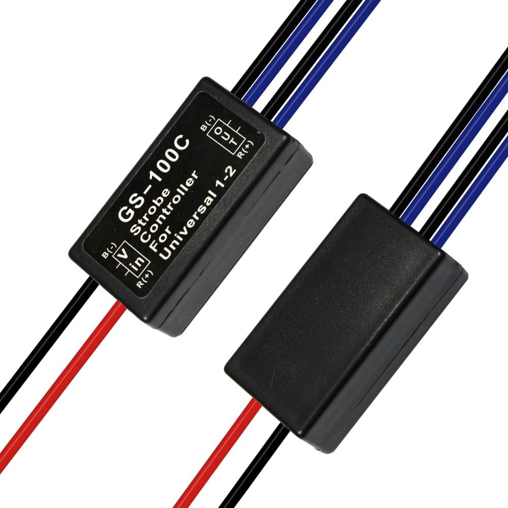 12V GS-100C Flash Strobe Controller Auto Car Flasher Module for LED Brake Light Tail Stop Light