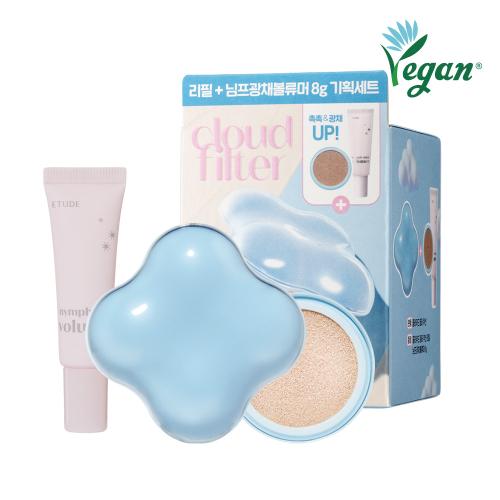 Etude Cloud Filter Cushion Nymph Special Set Hauptprodukt+Nachfüllpackung+Voluminizer Mini