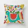 Juste de coussin colorée peinte d'art du monde, taie d'oreiller de luxe, décoration de bureau, décoration de la maison