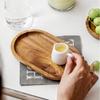 Wooden Serving Tray Rectangular Round Plate Tea Cup Saucer Tray Fruit Dessert Dinner Plate Food Storage Pallet Kitchen Tableware