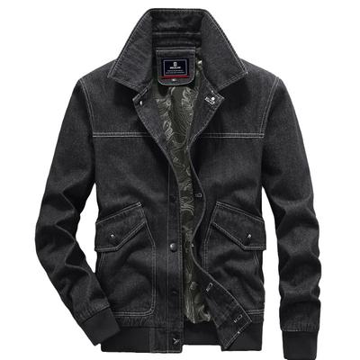 Autumn Daily Denim Vintage Jacket Men's Casual Top Loose Versatile Jacket Men's Jacket