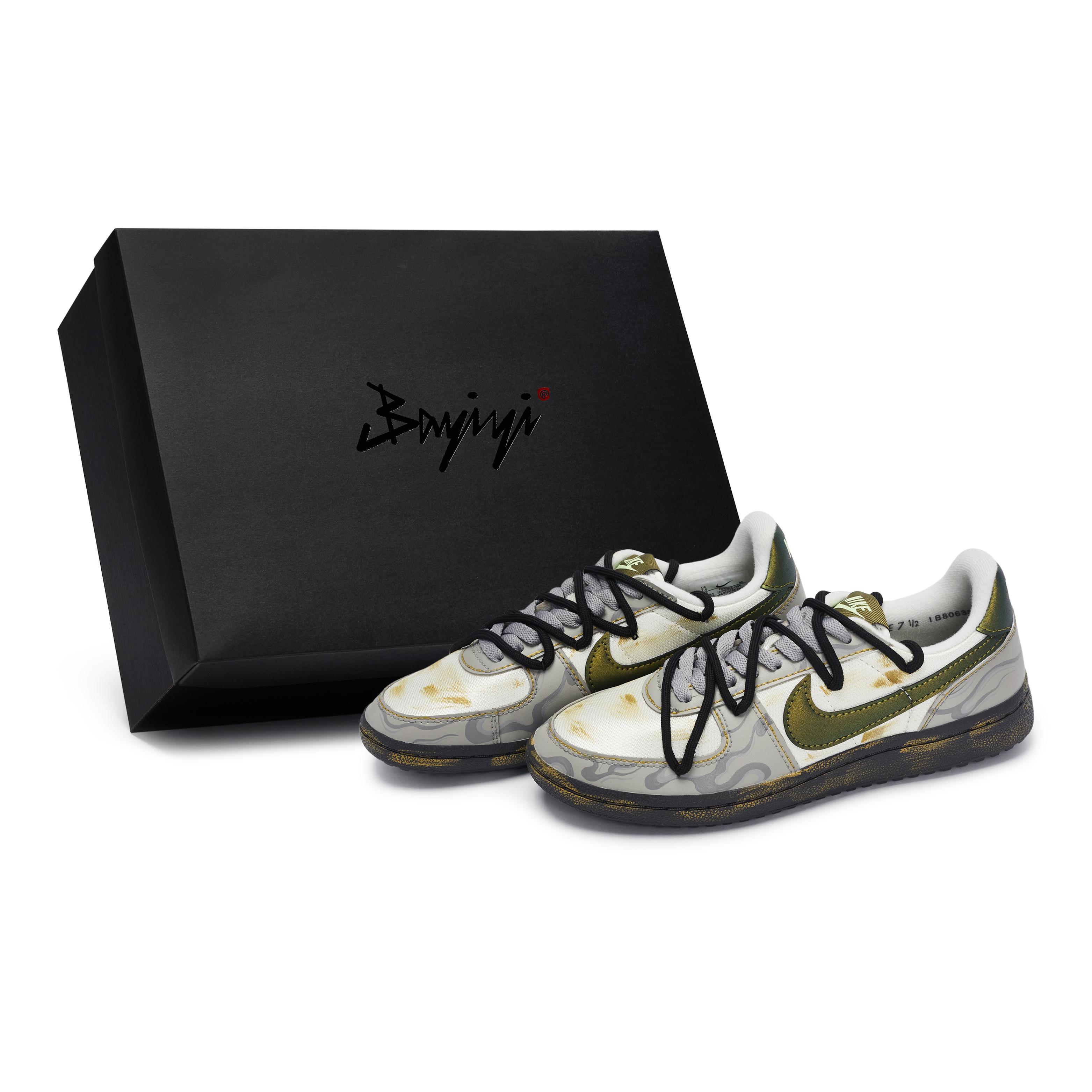 

Nike Field General Casual Shoes Women s Low Top Beige/Gray/Green IB8063-099(Team80-S-BOX) 35.5